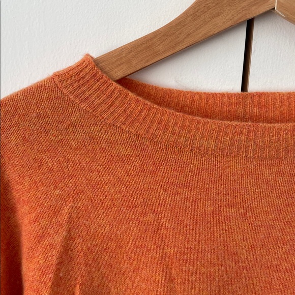 Toast UK Orange Cashmere/Wool crewneck sweater size small. - Picture 5 of 8